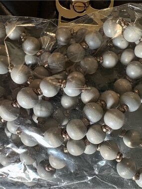 Plunder Gray Beaded Necklace